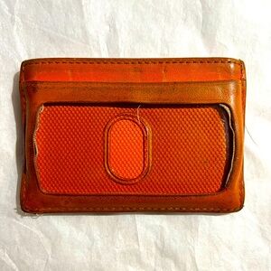 Tumi Slim Card ID Wallet Orange